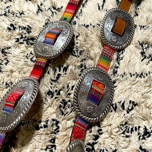 Leather Western Aztec Concho belt
